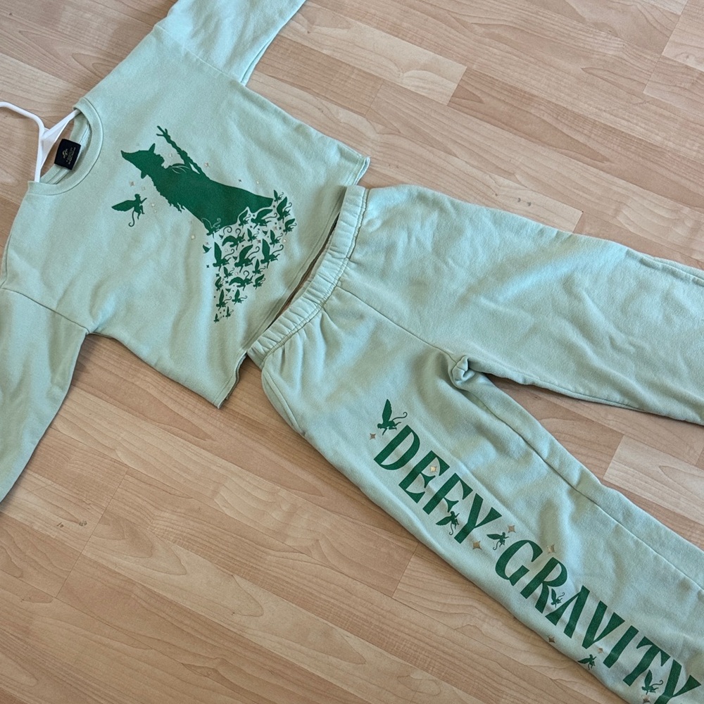 Green Kids Sweatshirt & Hoodie Set